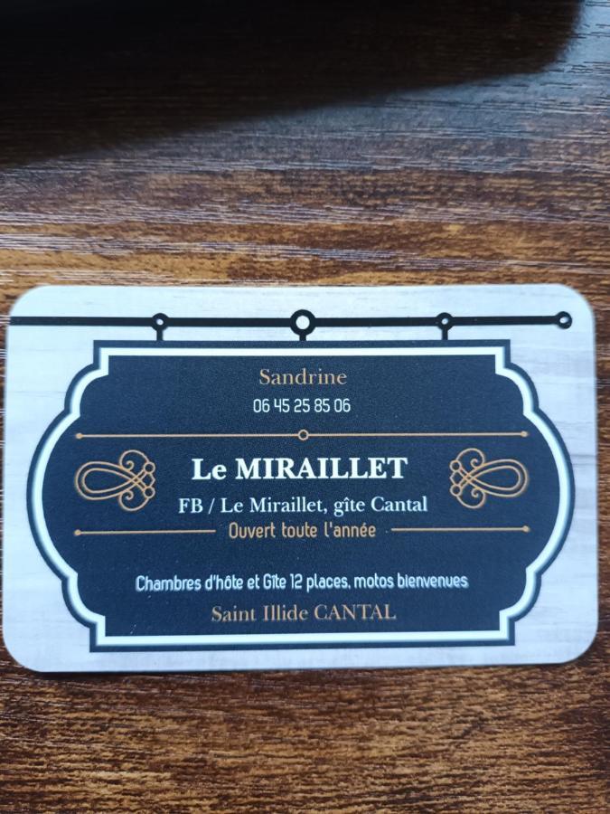 Le Miraillet, Chambre Hote Saint-Illide Exteriör bild